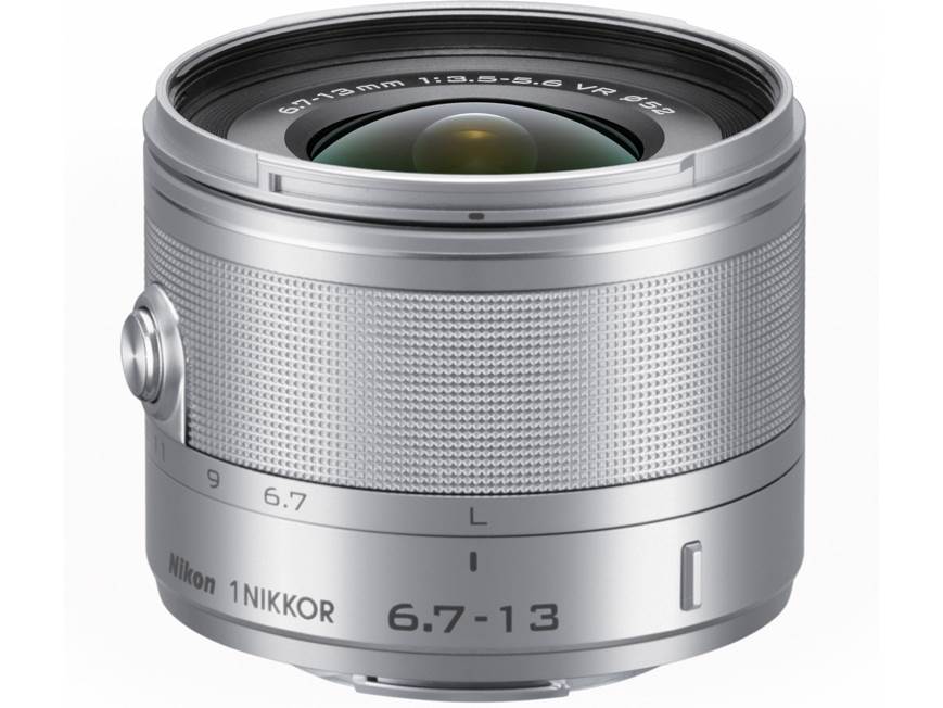 ＮＩＫＯＮ　１ＮＩＫＫＯＲ６．７－１３ｍｍ　Ｆ３．５－５．６ＶＲ Nikon 6.7-13mm f/3.5-5.6 VR 1 Nikkor (Silver) Wide-angle zoom lens