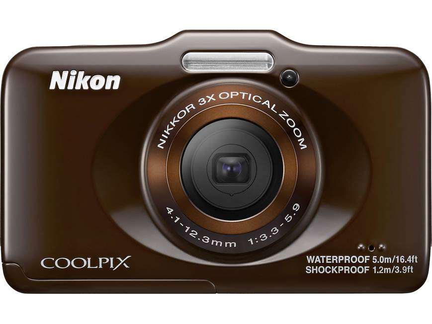 Nikon Coolpix S31 (Brown) 10.1-megapixel waterproof digital camera