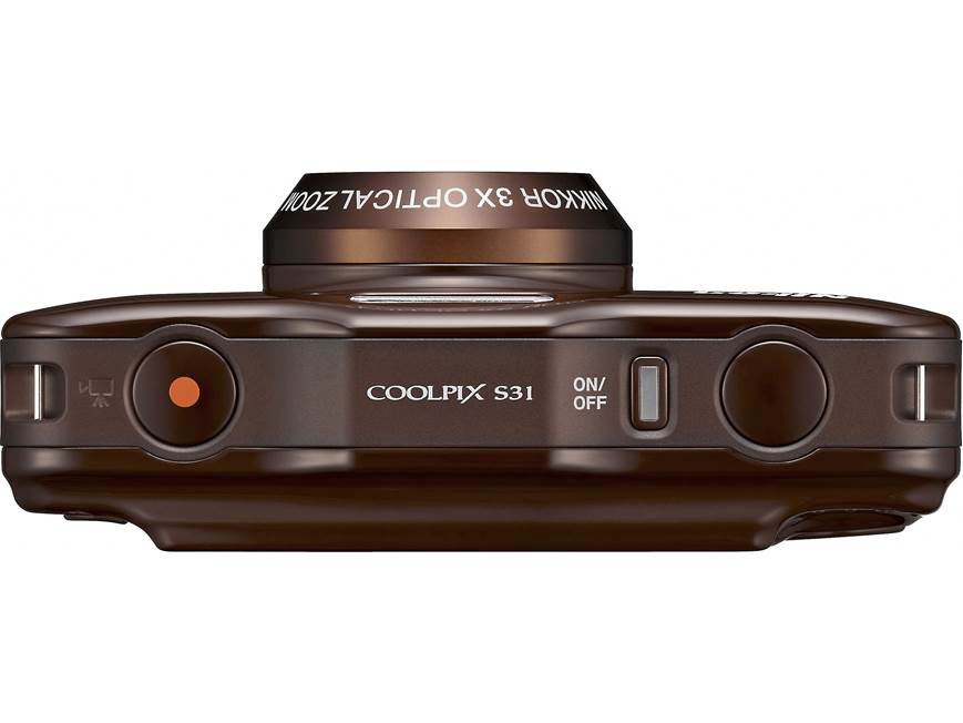 Nikon Coolpix S31 (Brown) 10.1-megapixel waterproof digital camera