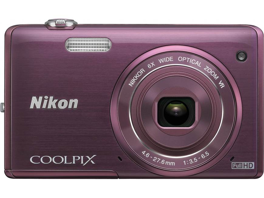 Nikon Coolpix S5200 (Plum) 16-megapixel digital camera with 6X