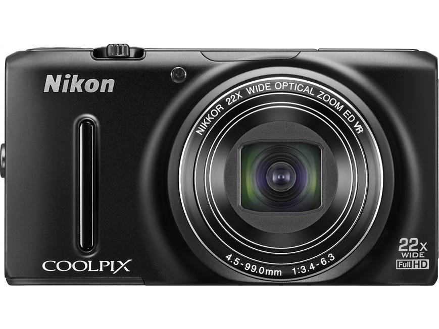 Nikon Coolpix S9500 (Black) 18.1-megapixel digital camera with 22X