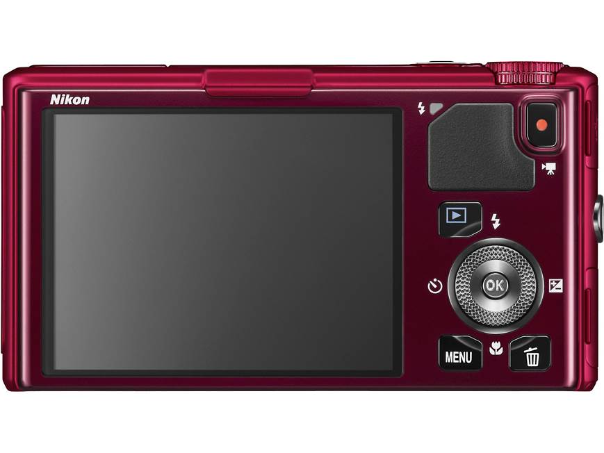 Nikon Coolpix S9500 (Red) 18.1-megapixel digital camera with 22X