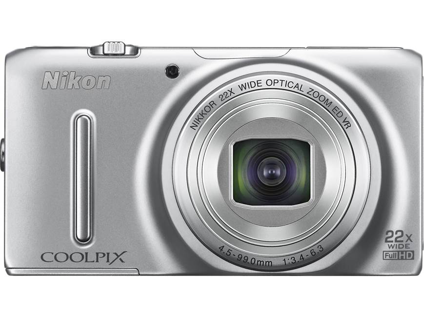 Nikon Coolpix S9500 (Silver) 18.1-megapixel digital camera with