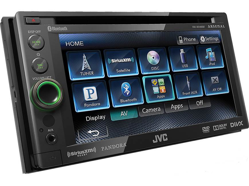 JVC Arsenal KW-ADV65BT DVD receiver at Crutchfield