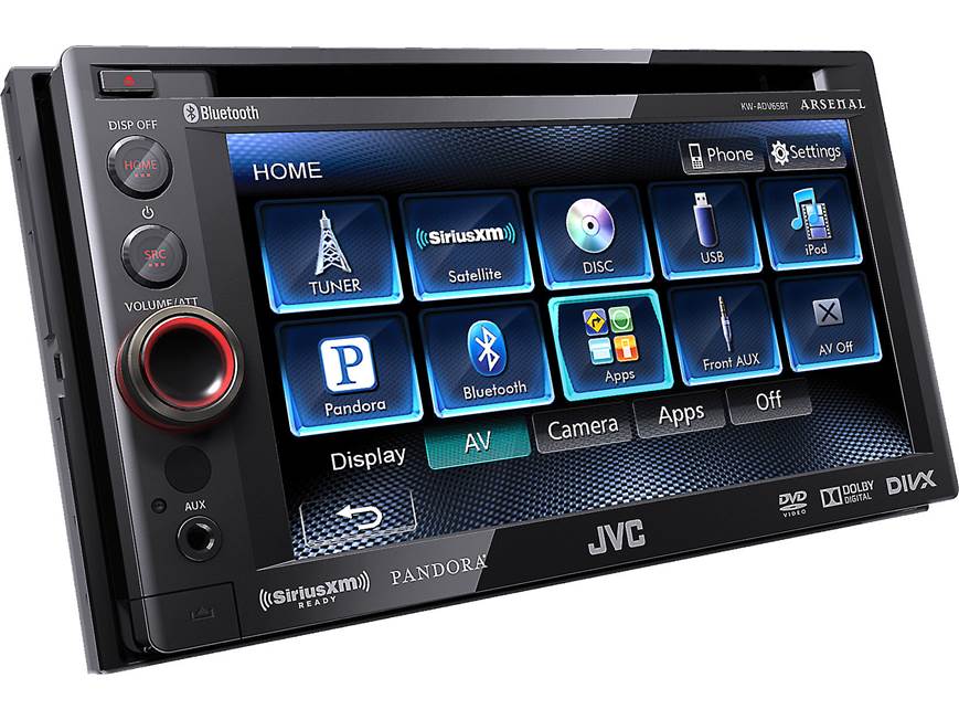 JVC Arsenal KW-ADV65BT DVD receiver at Crutchfield