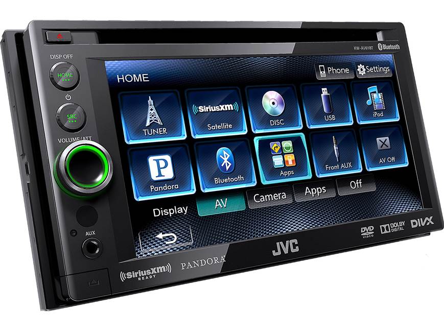 JVC KW-AV61BT DVD receiver at Crutchfield