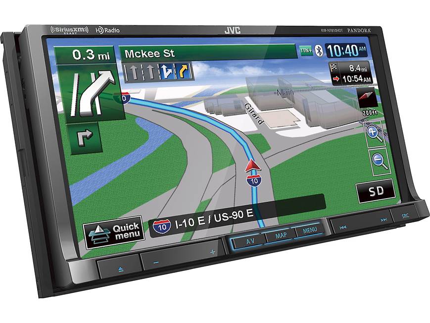 JVC KW-NT810HDT Navigation receiver at Crutchfield