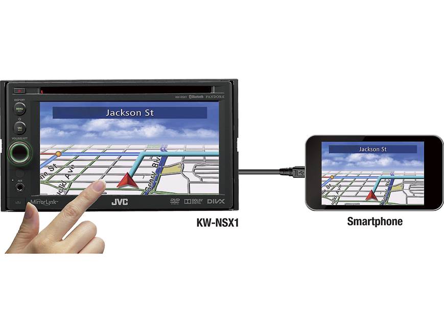 JVC KW-NSX1 DVD receiver at Crutchfield