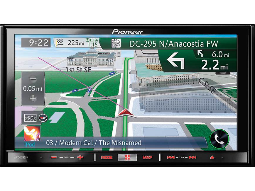 Pioneer AVIC-Z150BH Navigation receiver at Crutchfield