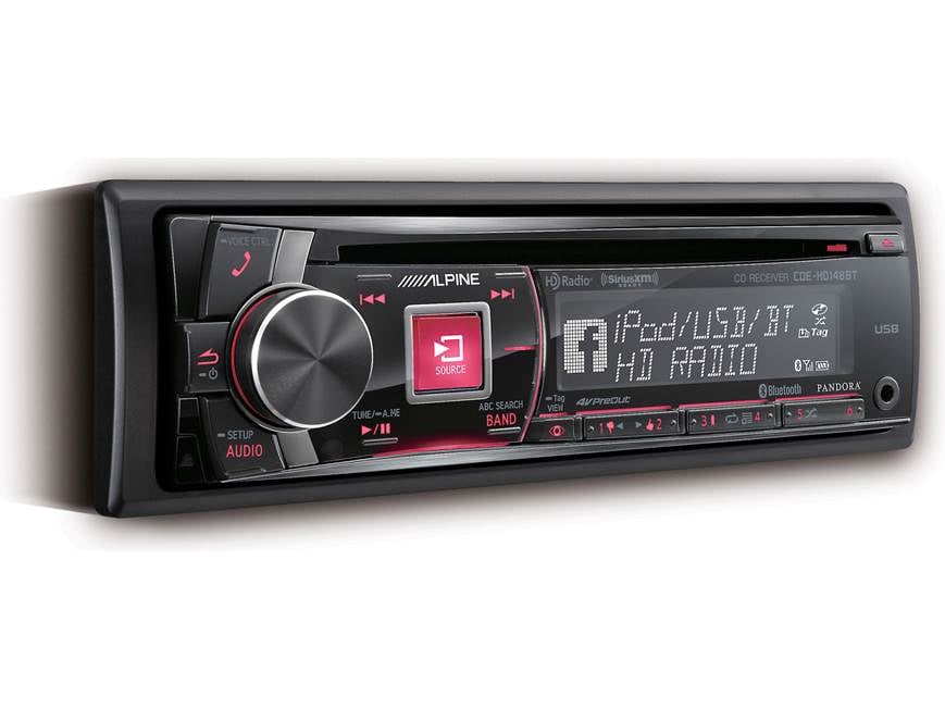 Alpine CDE-HD148BT CD receiver at Crutchfield