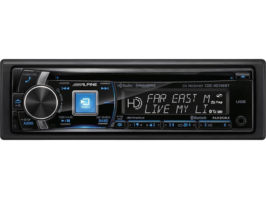Alpine CDE-HD148BT CD receiver at Crutchfield