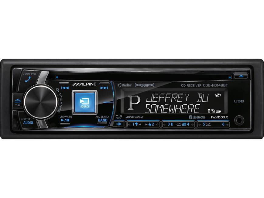 Alpine CDE-HD148BT CD receiver at Crutchfield