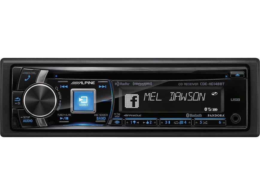 Alpine CDE-HD148BT CD receiver at Crutchfield