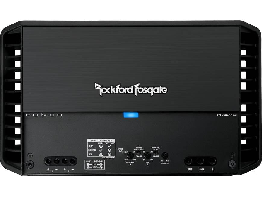 Rockford Fosgate Punch P1000X1bd Mono subwoofer amplifier — 1,000