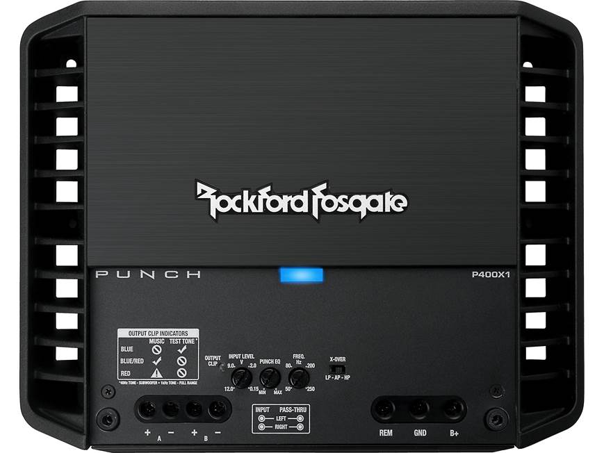 Rockford Fosgate Punch P400X1 Full-range mono amplifier — 400