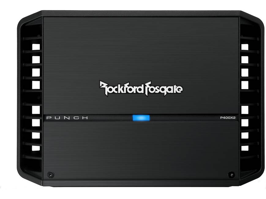 Rockford Fosgate Punch P400X2 2-channel car amplifier — 125 watts