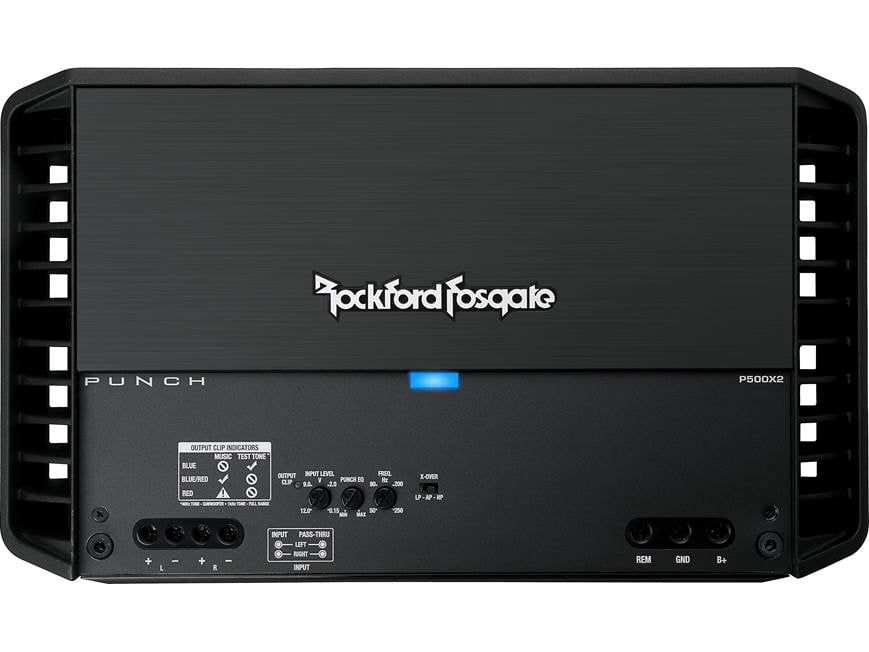 Rockford Fosgate Punch P500X2 2-channel car amplifier — 150 watts