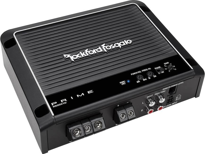 Rockford Fosgate R500X1D Prime Series mono subwoofer amplifier