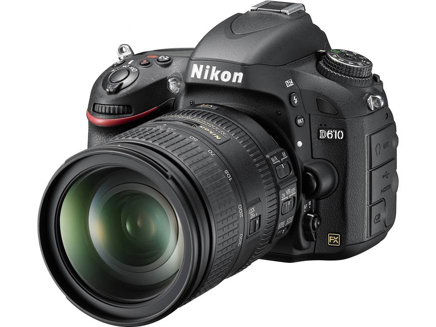 Nikon D610 Camera Bundle Includes 28-300mm lens, shoulder bag, and