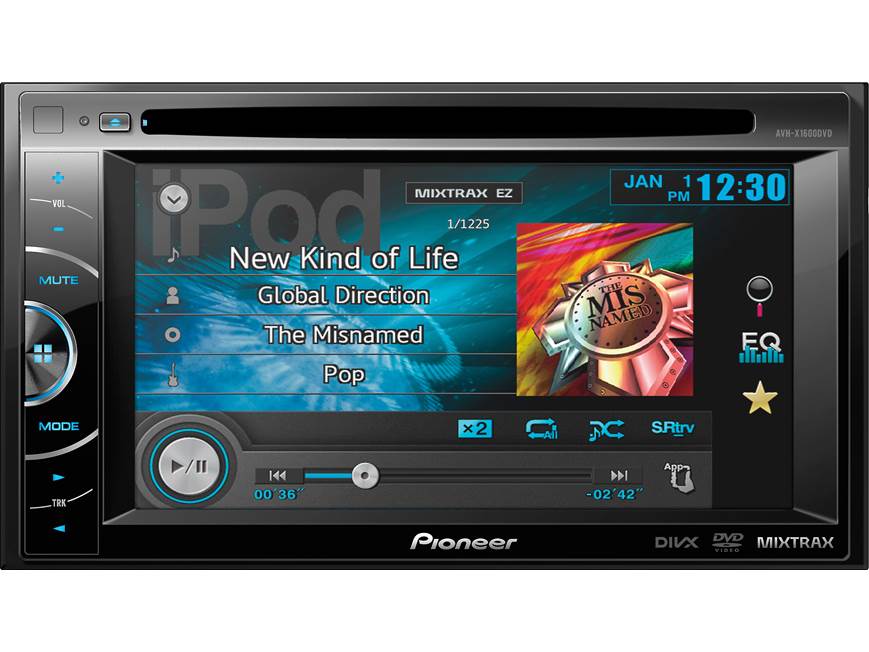 Pioneer AVH-X1600DVD DVD receiver at Crutchfield
