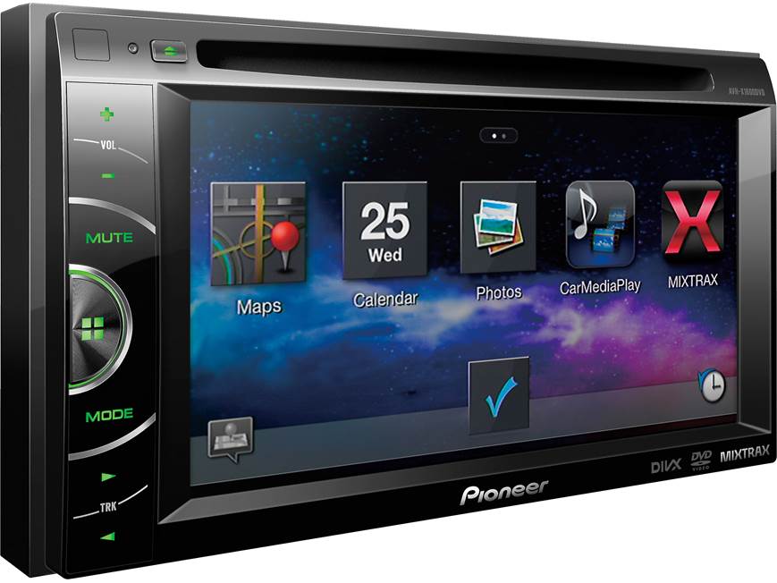 Pioneer DEH-1500 カーオーディオ Pioneer AVH-X1600DVD DVD receiver at Crutchfield