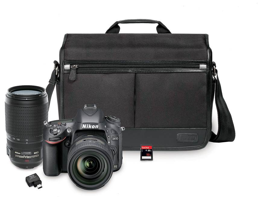 Nikon D610 24-85mm 50mm/1.4 レンズ2本セット Nikon D610 Two Lens Camera Bundle Includes 24-85mm lens, 70-300mm