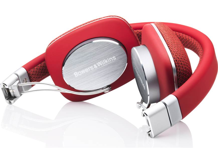Bowers & Wilkins P3 レッド 有線ヘッドホン Bowers & Wilkins P3 (Red) Portable, folding on-ear headphones with