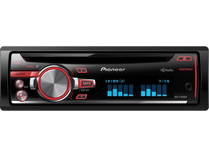 Pioneer DEH-X7600HD CD receiver at Crutchfield
