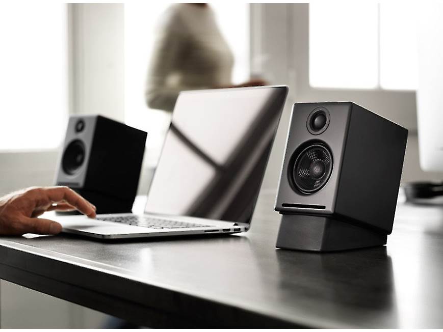 Audioengine A2+ (Satin Black) Powered desktop stereo speaker
