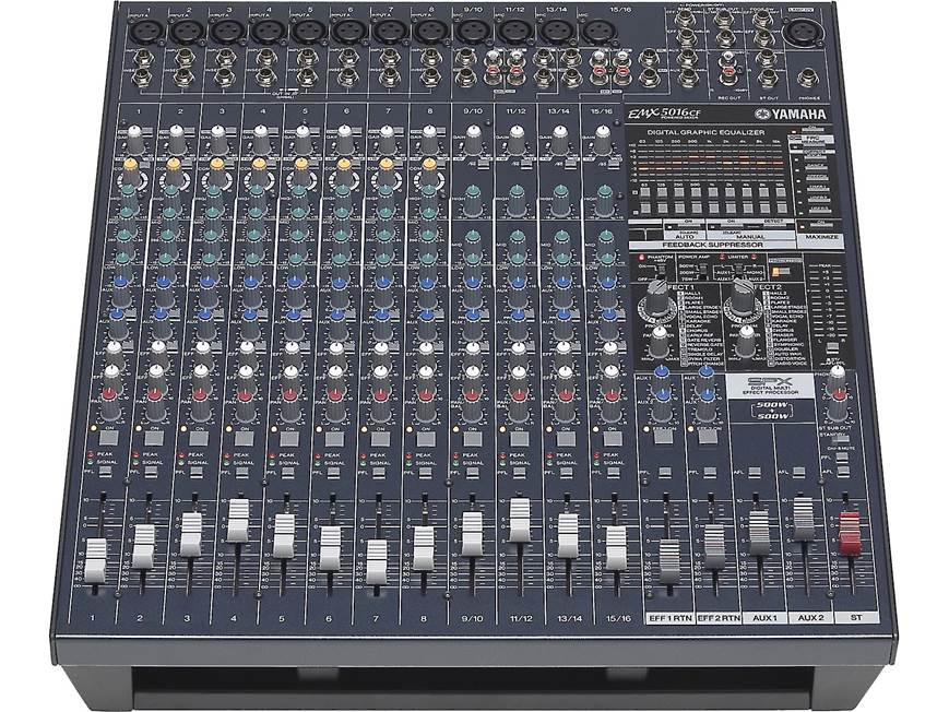 Yamaha EMX5016CF 16-channel, 500 watts x 2 powered mixer with