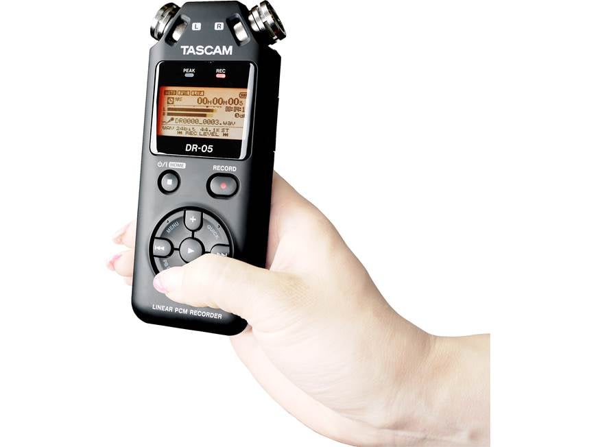 Tascam DR-05 Handheld digital stereo recorder at Crutchfield