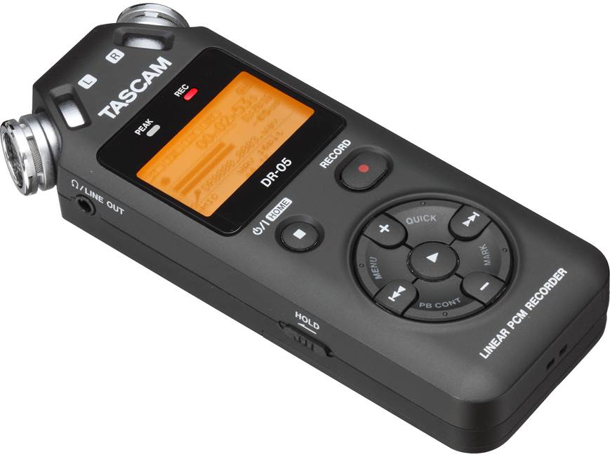 Tascam DR-05 Handheld digital stereo recorder at Crutchfield