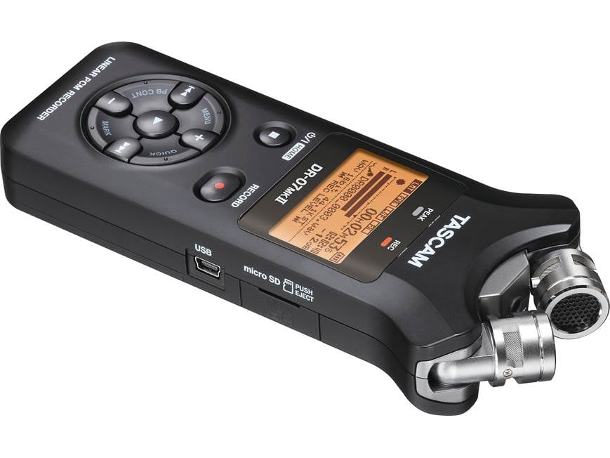 TASCAM DR-07MK-2  美品 Tascam DR-07mkII Handheld digital stereo recorder at Crutchfield