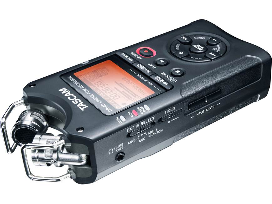 Tascam DR-40 Handheld 4-track digital recorder at Crutchfield