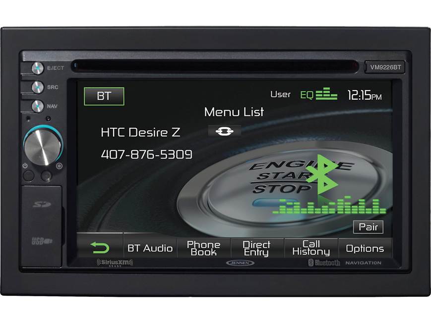 Jensen VM9226BT DVD receiver at Crutchfield