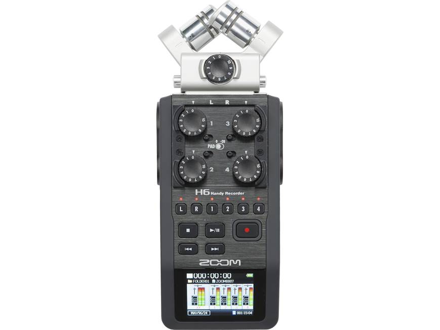 Zoom H6 Handy Handheld 6-track digital recorder at Crutchfield