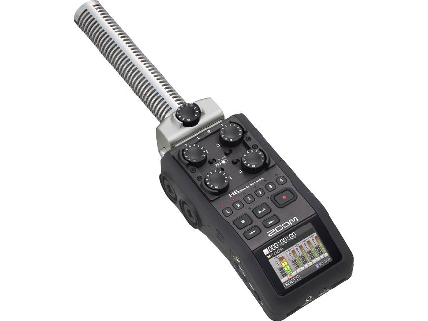 Zoom SGH-6 Shotgun mic capsule for Zoom H6 handheld recorder at
