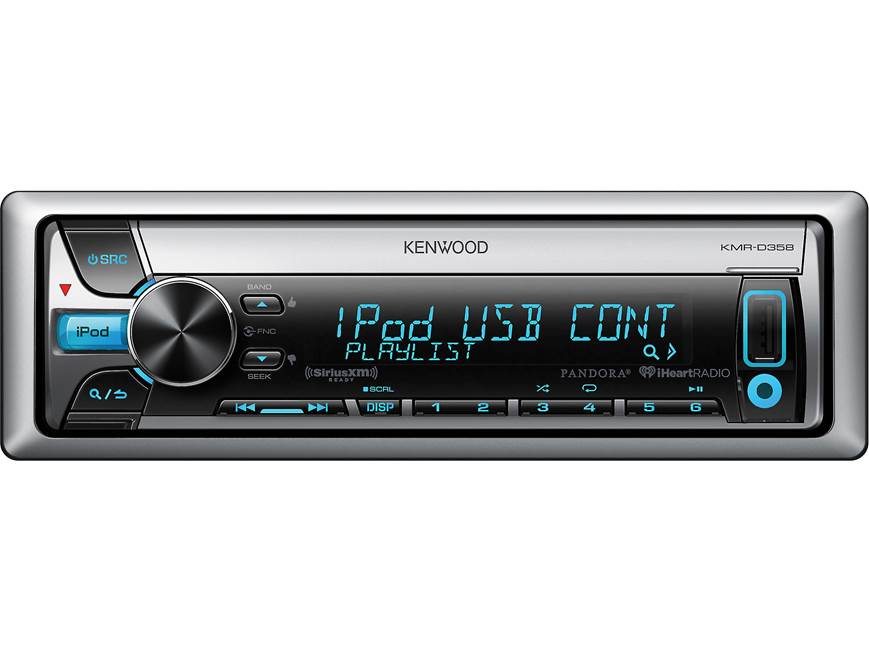 Kenwood KMR-D358 Marine CD receiver at Crutchfield
