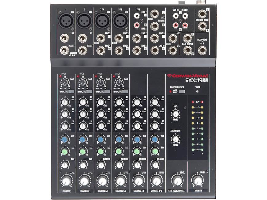 【chimo】 Cerwin Vega CVM-1022 Compact 10-channel mixer at Crutchfield