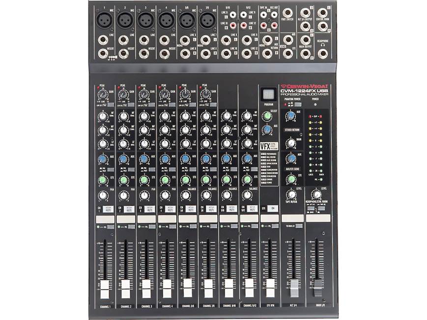 Cerwin-Vega CVM-1224FXUSB 12-channel mixer with effects and USB