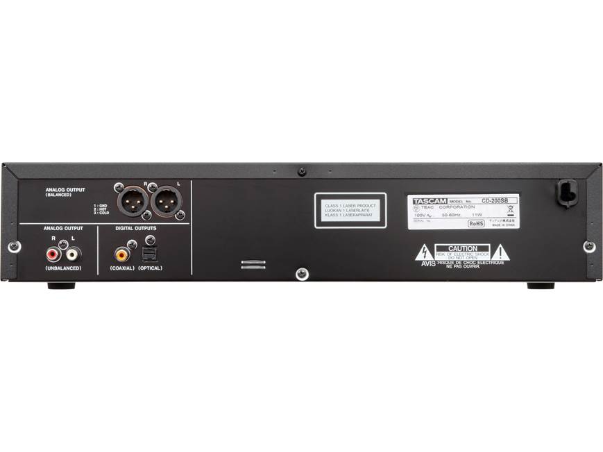 Tascam CD-200SB Rack-mountable CD player with SD/SDHC card and USB