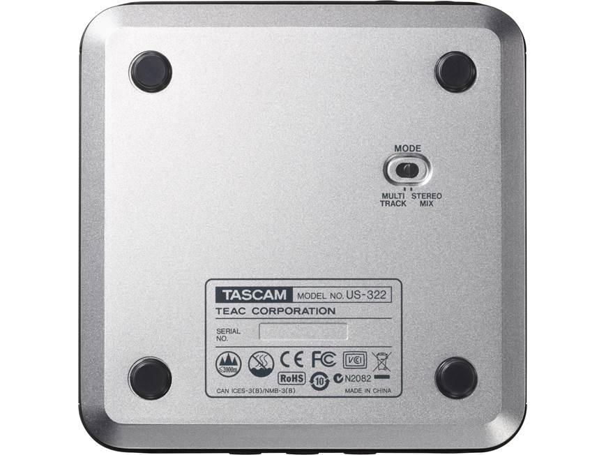 Tascam US-322 USB 2.0 audio interface at Crutchfield