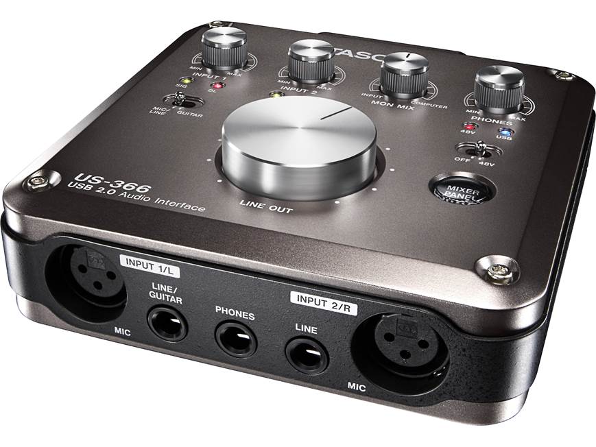【超美品】TASCAM US-366 オーディオインターフェース Tascam US-366 USB 2.0 audio interface at Crutchfield