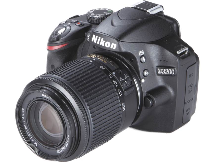 Nikon D3200 Two Lens Kit 24-megapixel DSLR with standard and