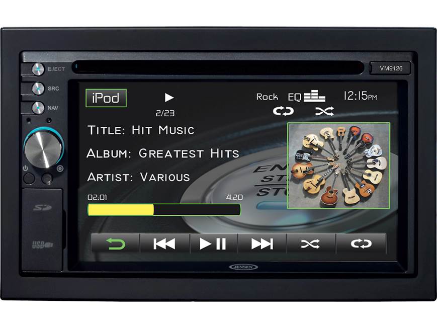 Jensen VM9126 DVD receiver at Crutchfield