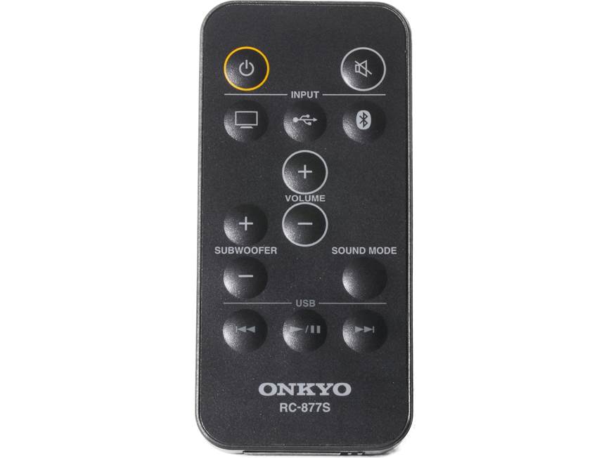 ONKYO サウンドシステム LS-T10 サウンドバー リモコン付 Onkyo LS-T10 Powered home theater sound system/TV platform with