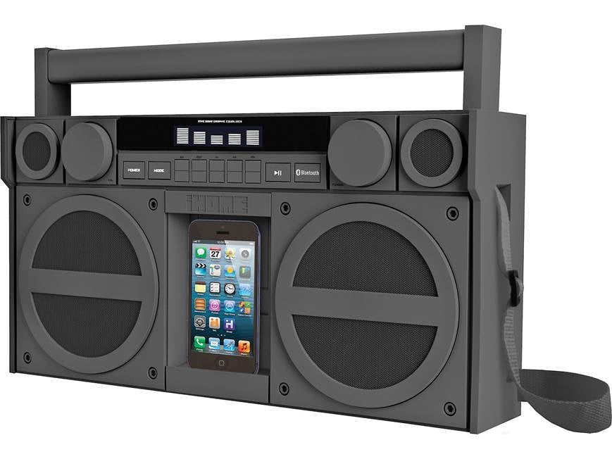 Icom Boom Box iHome iBT44 Portable Bluetooth® boombox with FM radio at Crutchfield