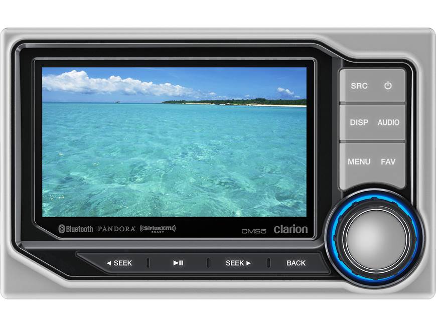 Clarion CMS5 Hideaway marine digital media receiver with Bluetooth