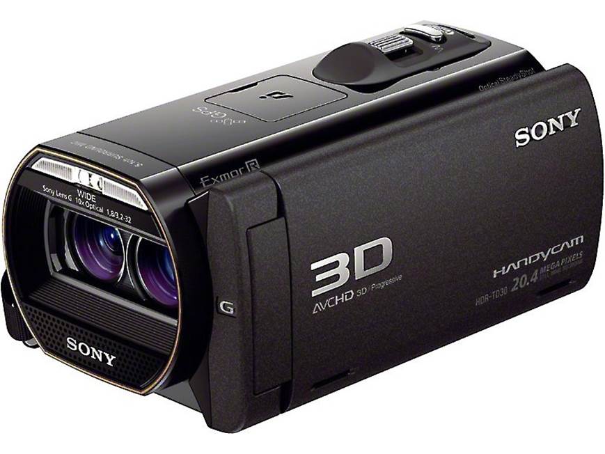 Sony HDR-TD30V 3D full-HD camcorder at Crutchfield