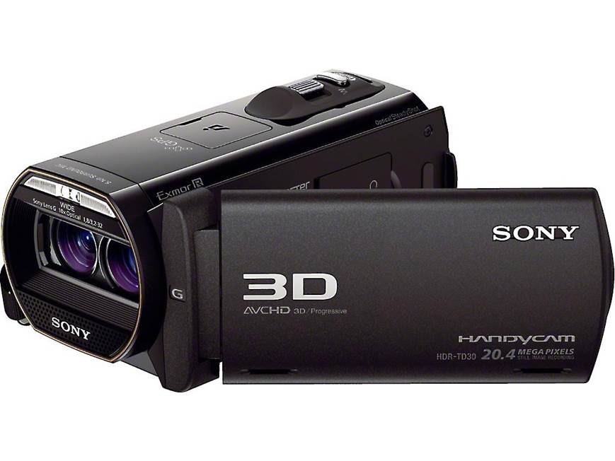 Sony HDR-TD30V 3D full-HD camcorder at Crutchfield